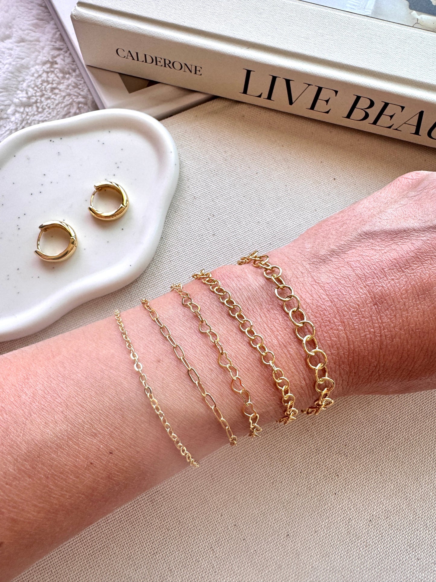 Aurelia mini paperclip chain necklace