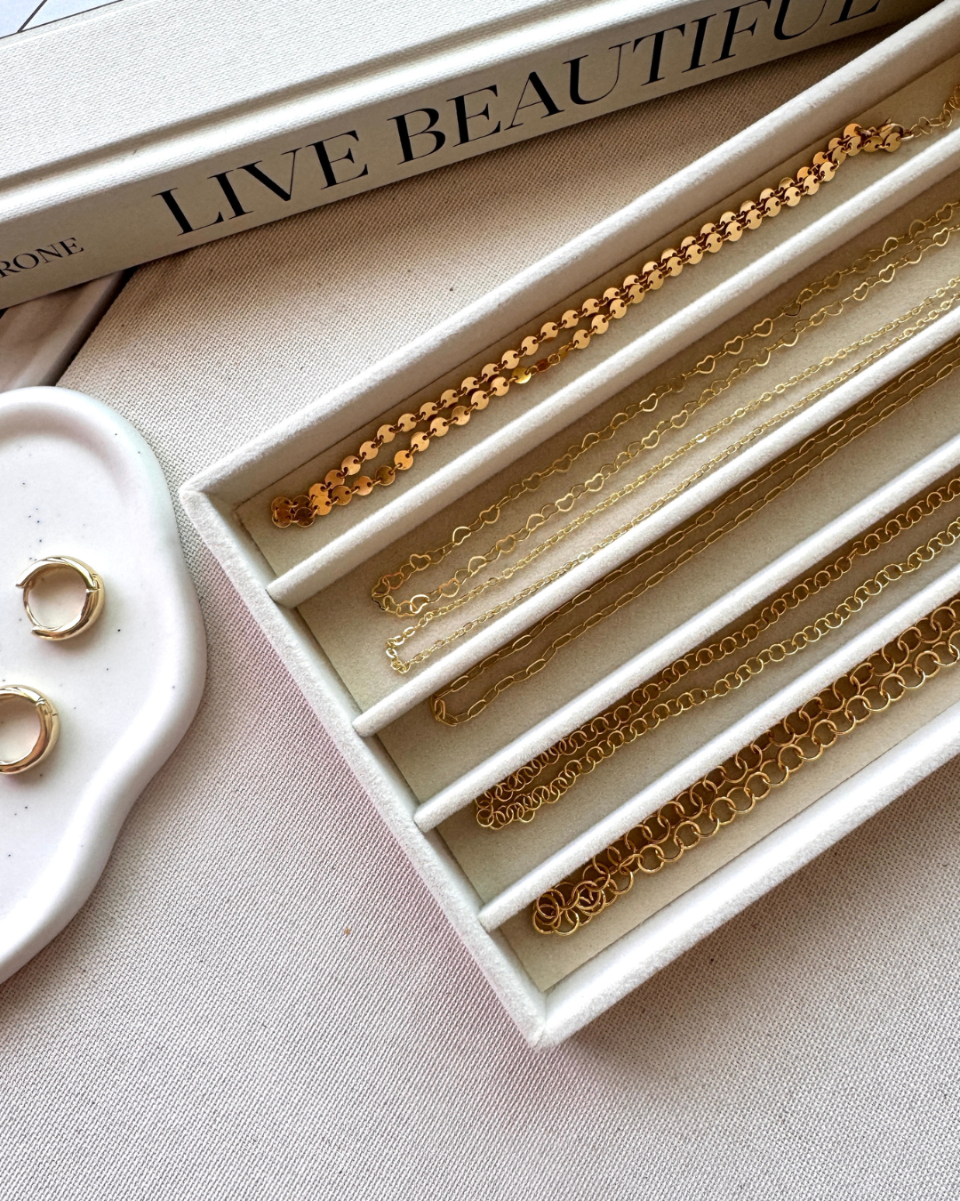 Aurelia mini paperclip chain necklace