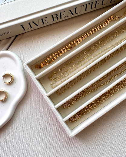 Aurelia mini paperclip chain necklace