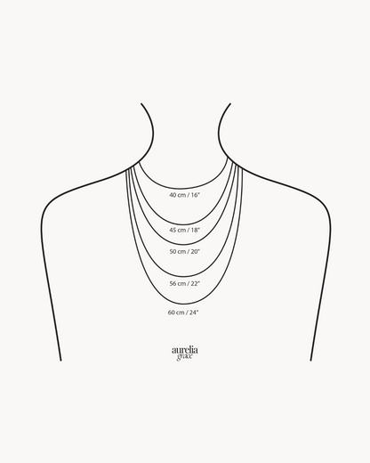 Aurelia mini paperclip chain necklace