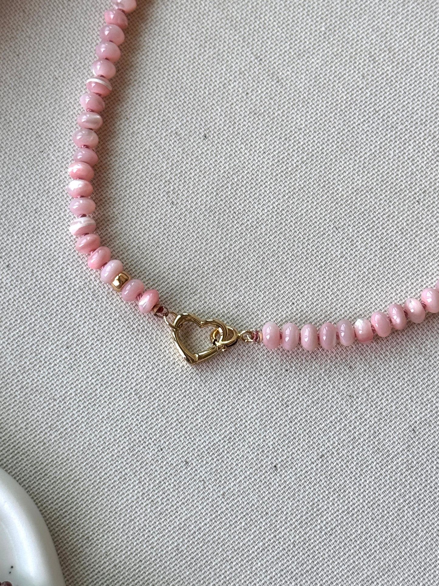 Pink Mother of pearl necklace