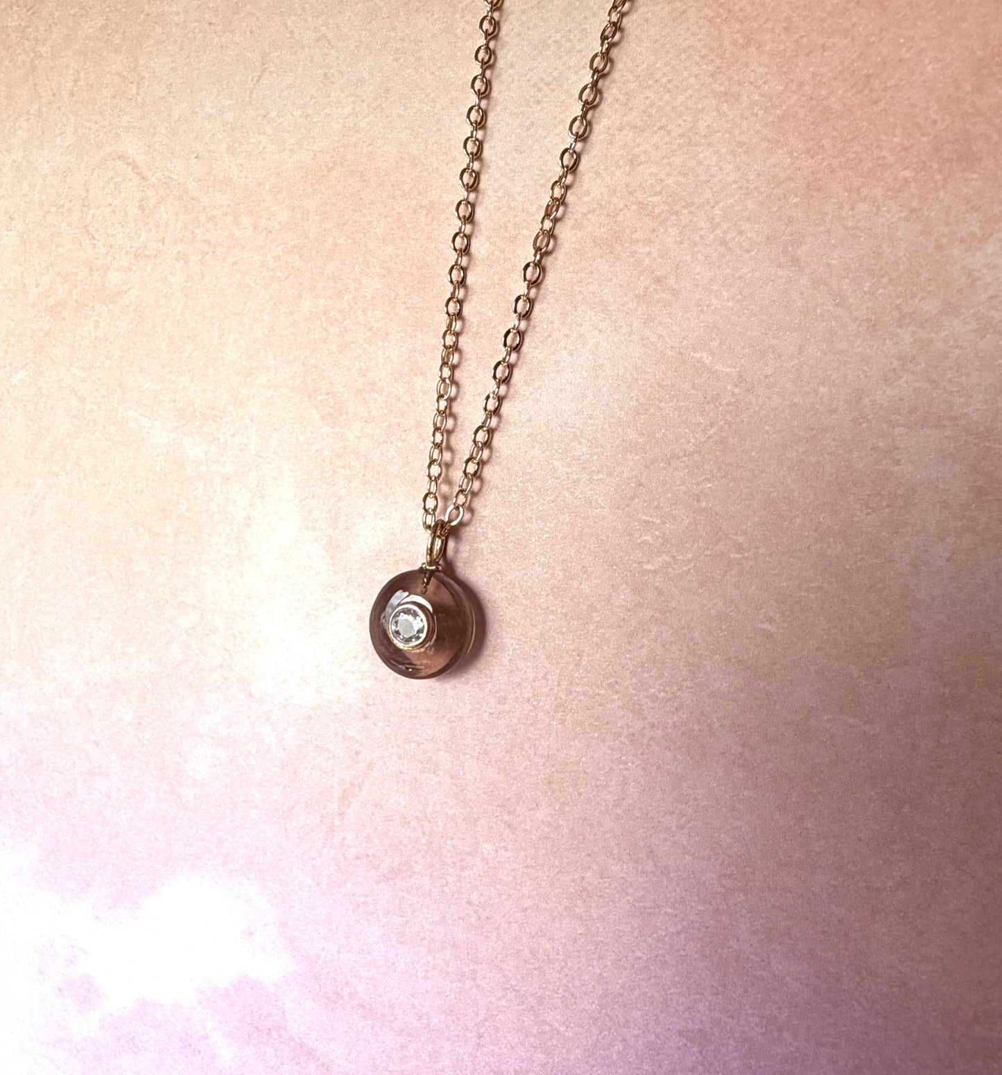 Smoky Quartz pendant necklace