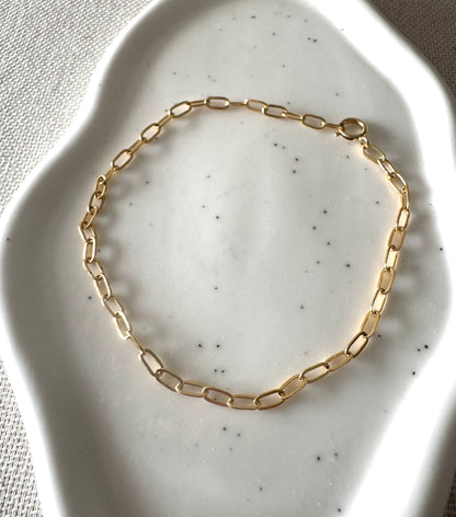 Aurelia mini paperclip chain bracelet