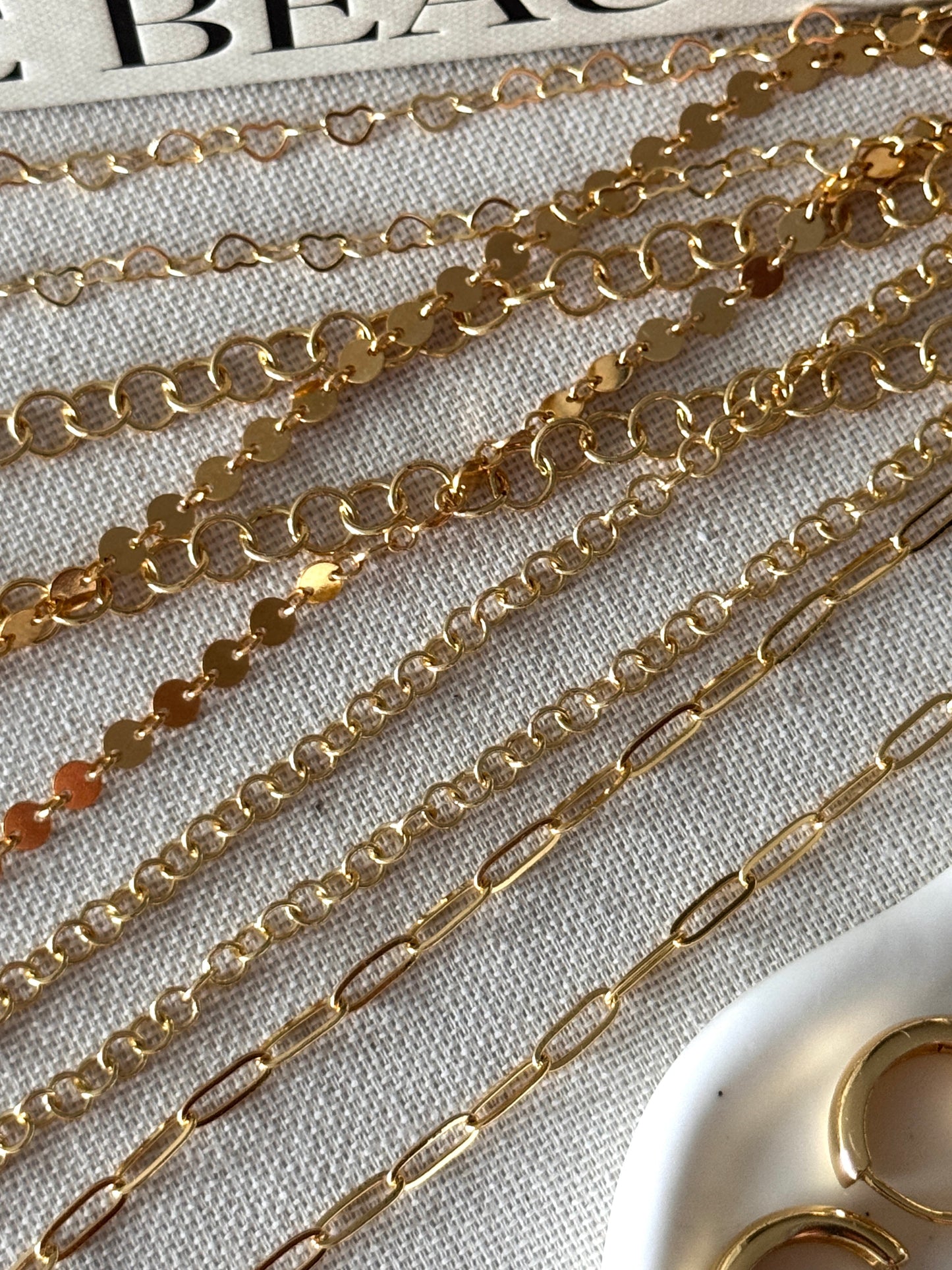 Aurelia mini paperclip chain necklace