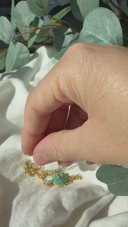 Amazonite pendant necklace